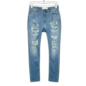 IRO Jeans Garcon Mandy Distressed Light Wash Women's 25 (28 x 28)